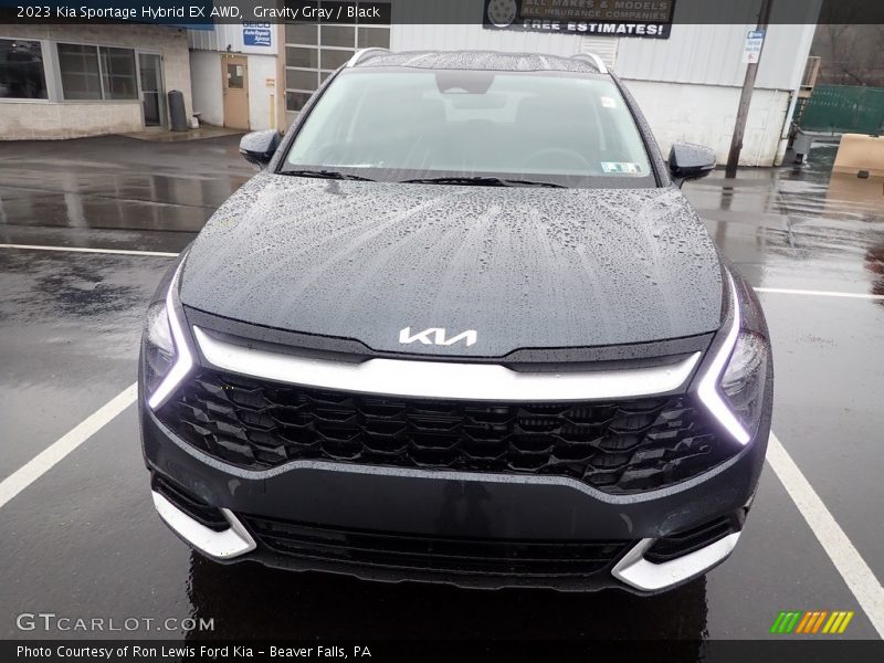 Gravity Gray / Black 2023 Kia Sportage Hybrid EX AWD
