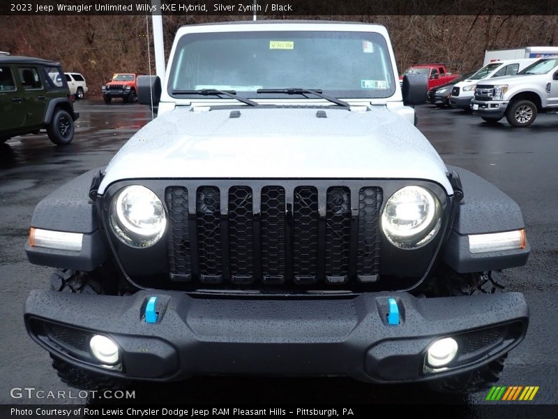 Silver Zynith / Black 2023 Jeep Wrangler Unlimited Willys 4XE Hybrid