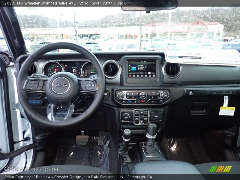 Dashboard of 2023 Wrangler Unlimited Willys 4XE Hybrid