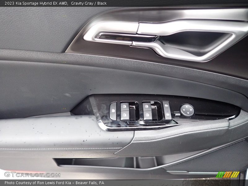 Gravity Gray / Black 2023 Kia Sportage Hybrid EX AWD
