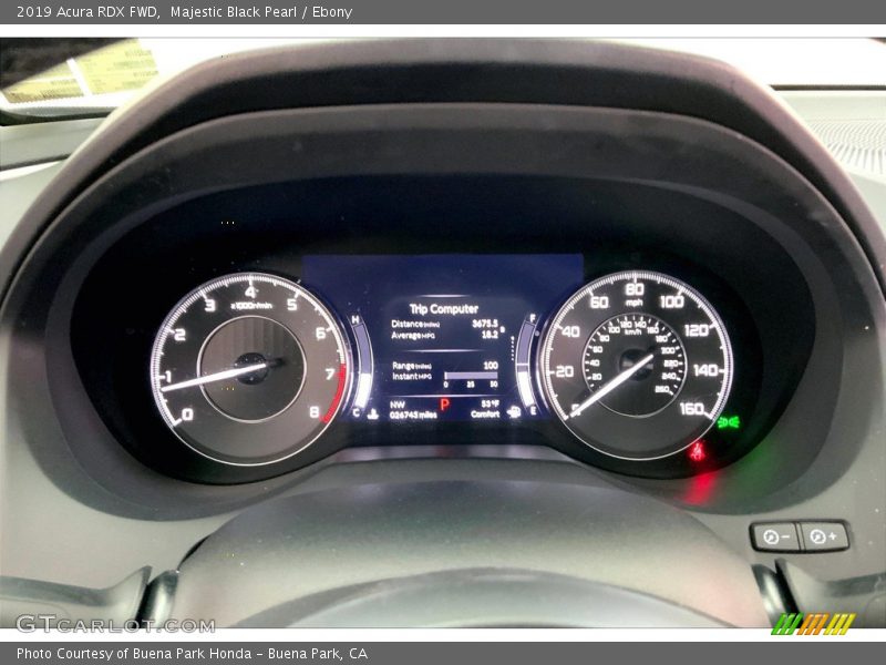 Majestic Black Pearl / Ebony 2019 Acura RDX FWD