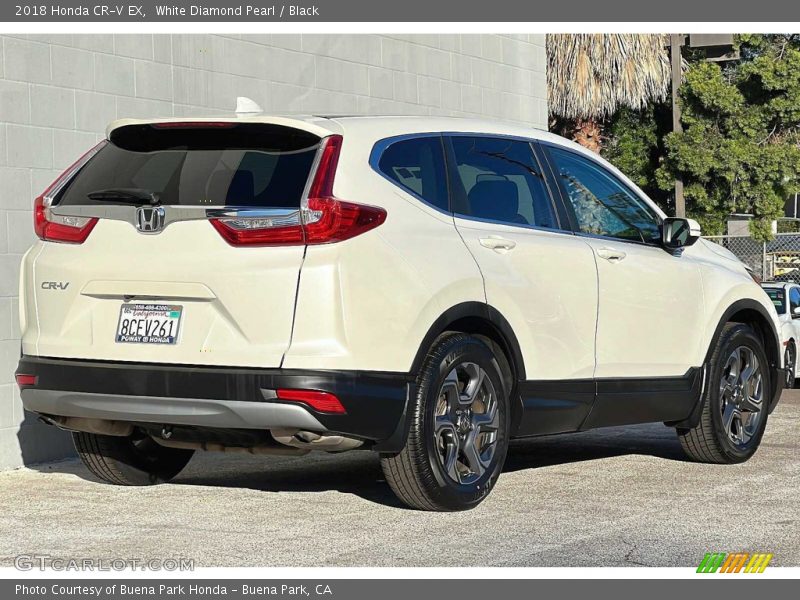 White Diamond Pearl / Black 2018 Honda CR-V EX