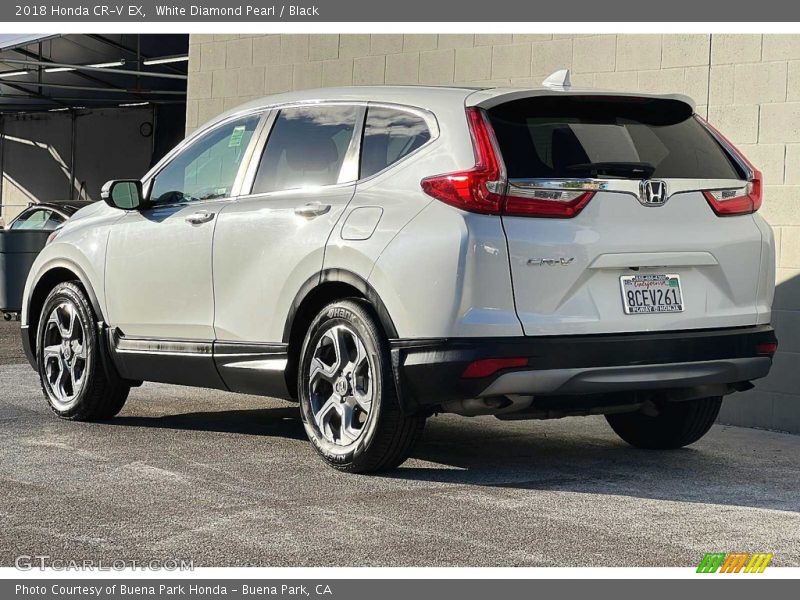 White Diamond Pearl / Black 2018 Honda CR-V EX