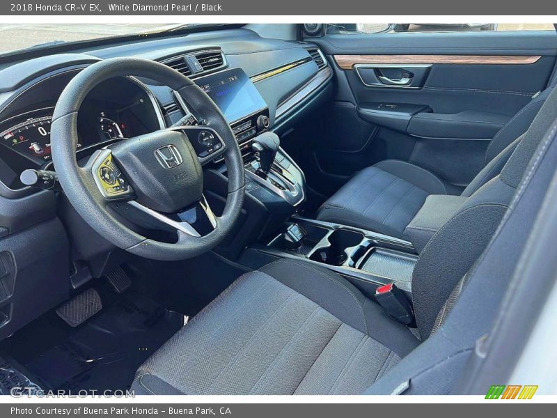White Diamond Pearl / Black 2018 Honda CR-V EX