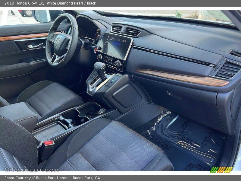 White Diamond Pearl / Black 2018 Honda CR-V EX