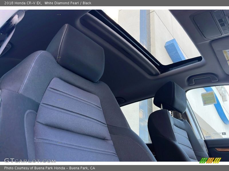 White Diamond Pearl / Black 2018 Honda CR-V EX