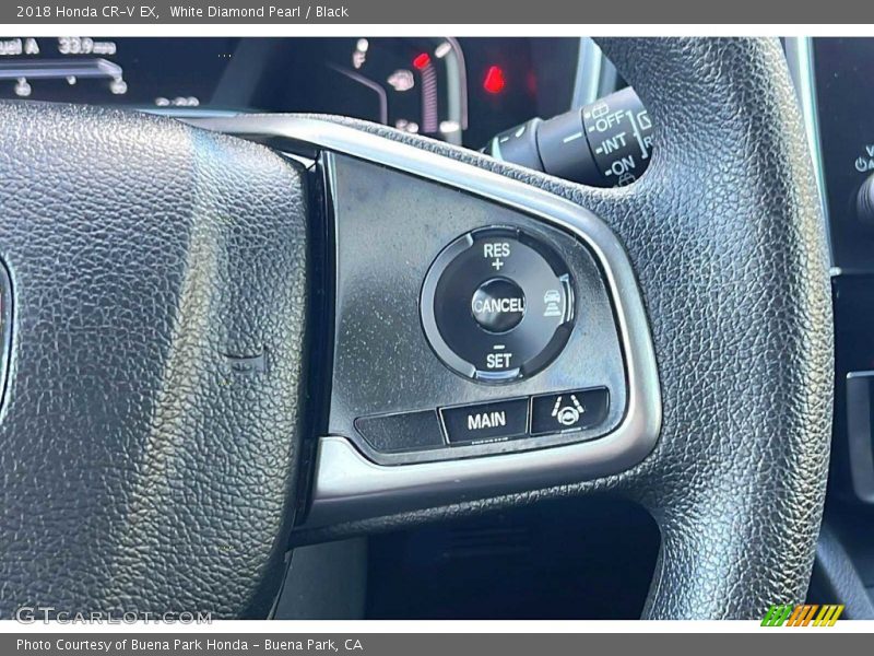 White Diamond Pearl / Black 2018 Honda CR-V EX
