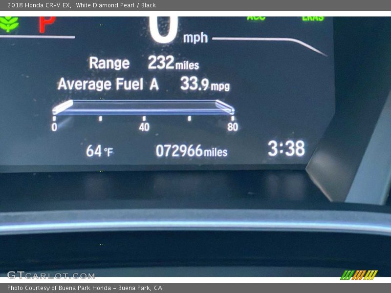 White Diamond Pearl / Black 2018 Honda CR-V EX