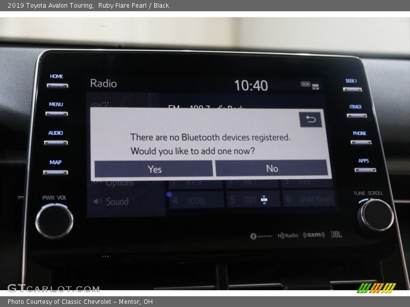 Ruby Flare Pearl / Black 2019 Toyota Avalon Touring