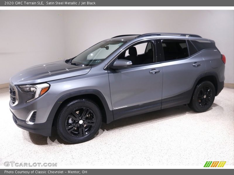 Satin Steel Metallic / Jet Black 2020 GMC Terrain SLE