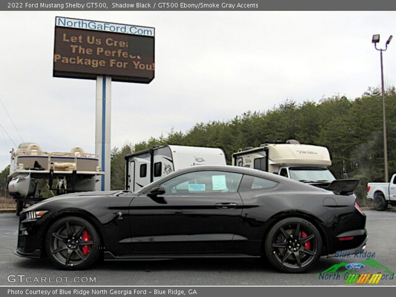 Shadow Black / GT500 Ebony/Smoke Gray Accents 2022 Ford Mustang Shelby GT500