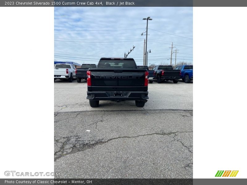 Black / Jet Black 2023 Chevrolet Silverado 1500 Custom Crew Cab 4x4
