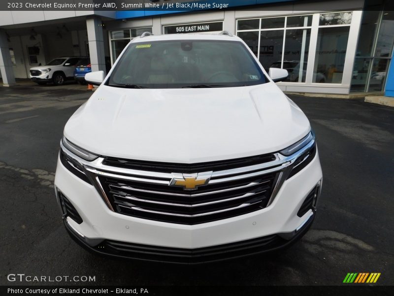 Summit White / Jet Black/Maple Sugar 2023 Chevrolet Equinox Premier AWD