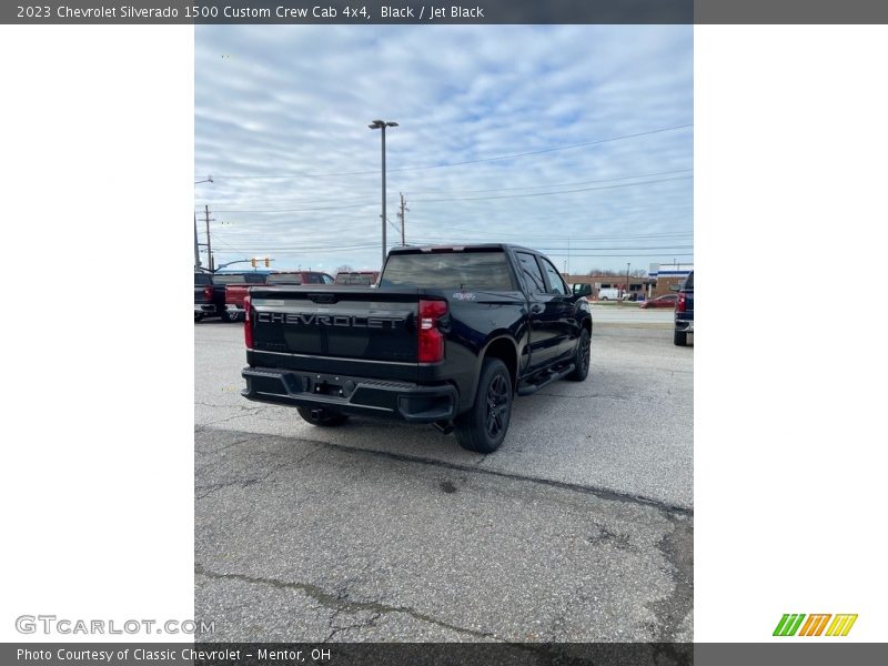 Black / Jet Black 2023 Chevrolet Silverado 1500 Custom Crew Cab 4x4