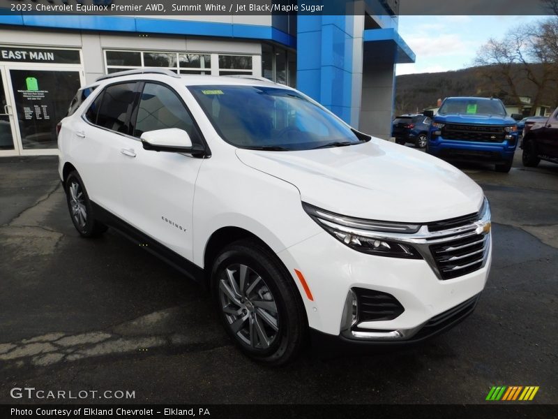 Summit White / Jet Black/Maple Sugar 2023 Chevrolet Equinox Premier AWD