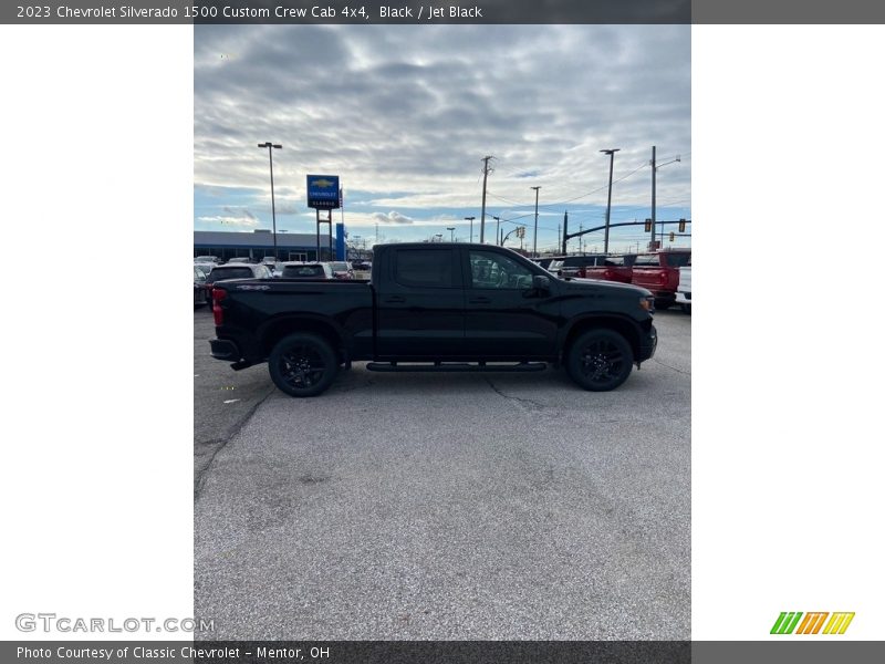 Black / Jet Black 2023 Chevrolet Silverado 1500 Custom Crew Cab 4x4
