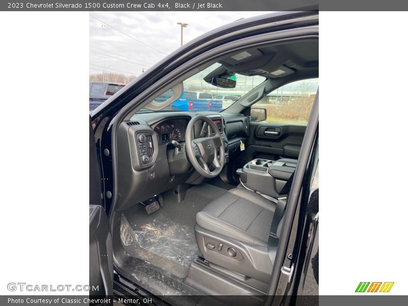 Black / Jet Black 2023 Chevrolet Silverado 1500 Custom Crew Cab 4x4
