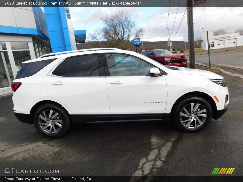 Summit White / Jet Black/Maple Sugar 2023 Chevrolet Equinox Premier AWD