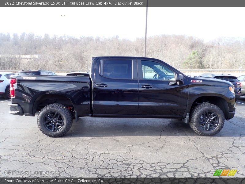 Black / Jet Black 2022 Chevrolet Silverado 1500 LT Trail Boss Crew Cab 4x4