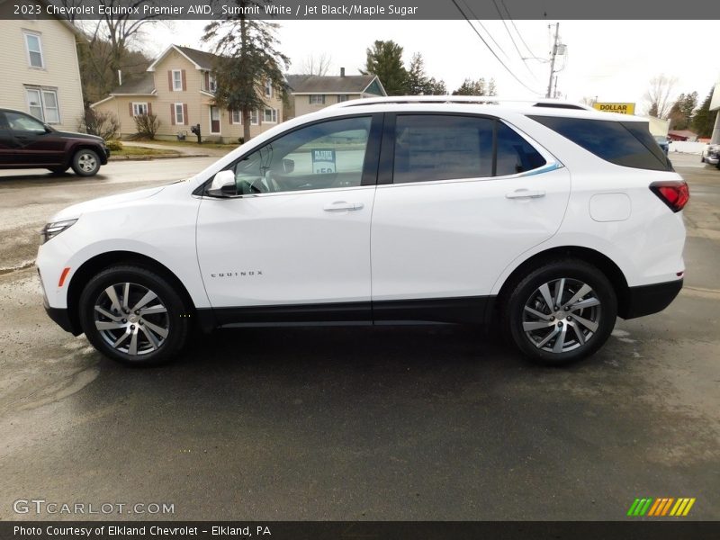 Summit White / Jet Black/Maple Sugar 2023 Chevrolet Equinox Premier AWD