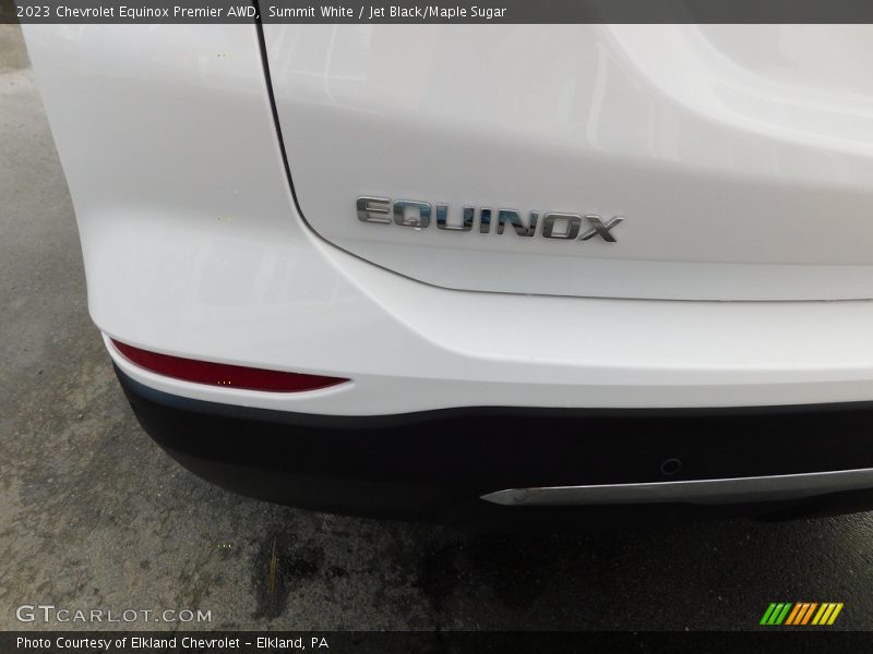 Summit White / Jet Black/Maple Sugar 2023 Chevrolet Equinox Premier AWD