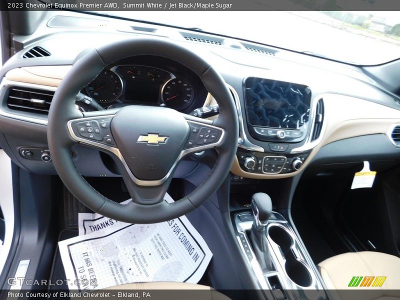Summit White / Jet Black/Maple Sugar 2023 Chevrolet Equinox Premier AWD
