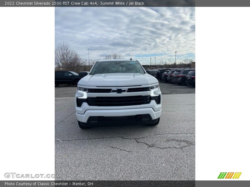 Summit White / Jet Black 2022 Chevrolet Silverado 1500 RST Crew Cab 4x4
