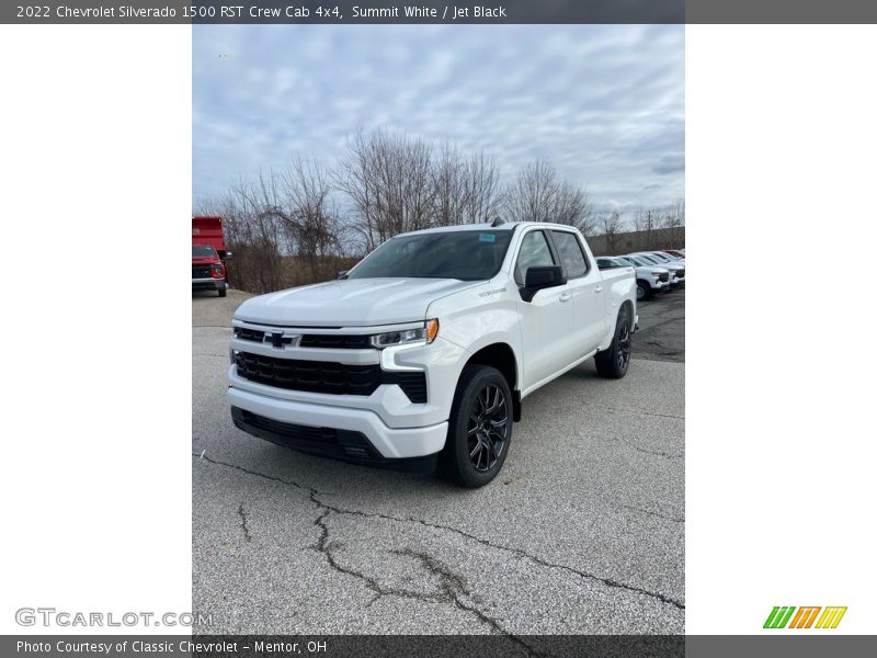 Summit White / Jet Black 2022 Chevrolet Silverado 1500 RST Crew Cab 4x4