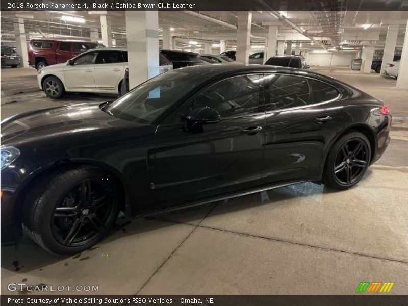 Black / Cohiba Brown Club Leather 2018 Porsche Panamera 4