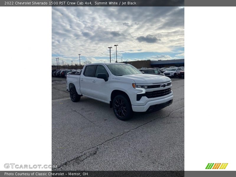 Summit White / Jet Black 2022 Chevrolet Silverado 1500 RST Crew Cab 4x4