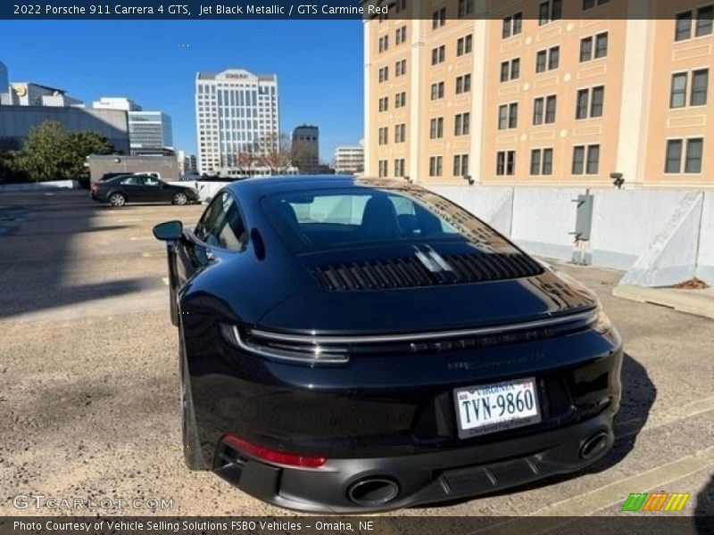 Jet Black Metallic / GTS Carmine Red 2022 Porsche 911 Carrera 4 GTS