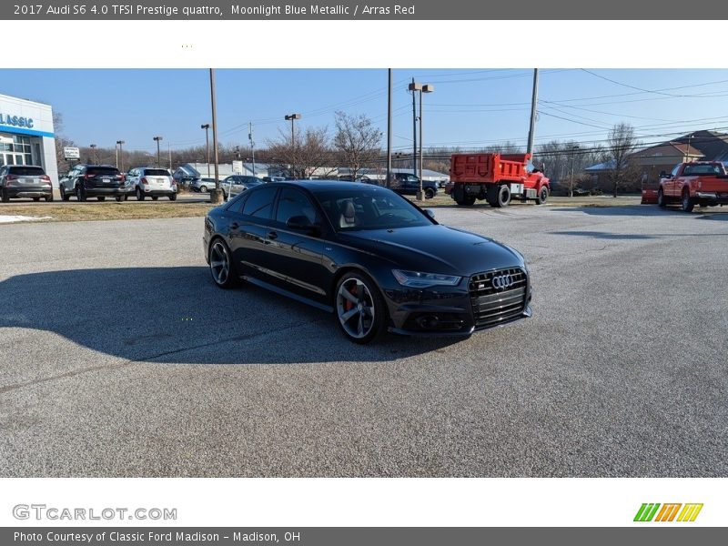 Moonlight Blue Metallic / Arras Red 2017 Audi S6 4.0 TFSI Prestige quattro