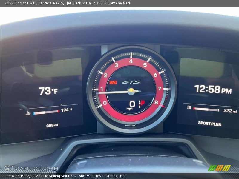  2022 911 Carrera 4 GTS Carrera 4 GTS Gauges
