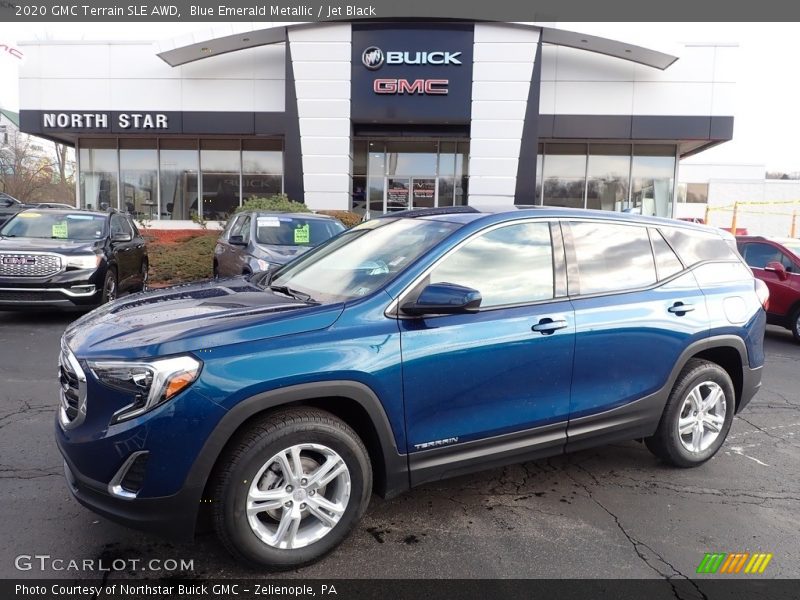 Blue Emerald Metallic / Jet Black 2020 GMC Terrain SLE AWD