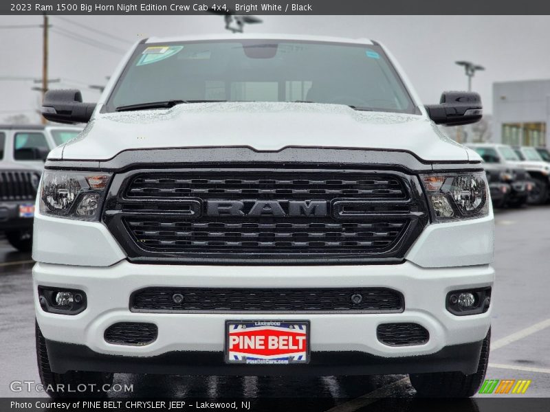 Bright White / Black 2023 Ram 1500 Big Horn Night Edition Crew Cab 4x4