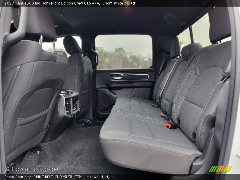 Rear Seat of 2023 1500 Big Horn Night Edition Crew Cab 4x4