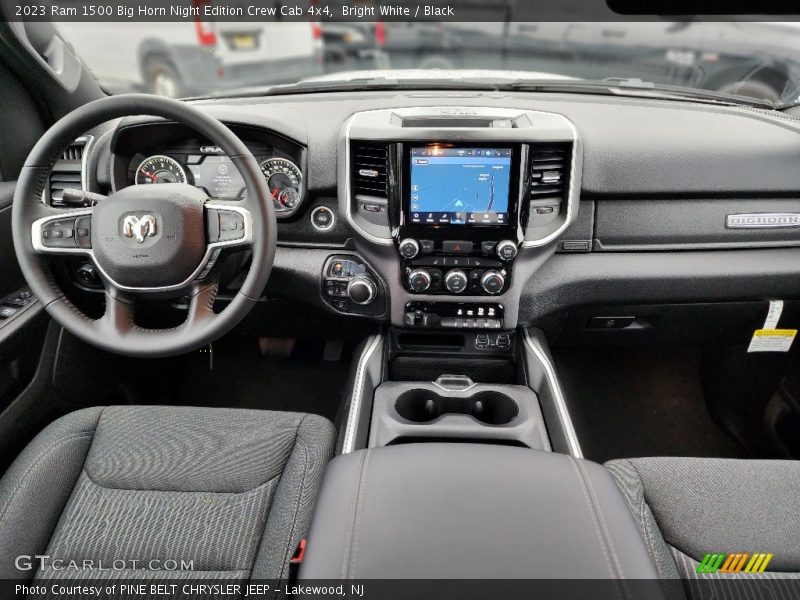 Front Seat of 2023 1500 Big Horn Night Edition Crew Cab 4x4
