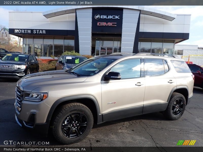 Light Stone Metallic / Jet Black 2022 GMC Acadia AT4 AWD