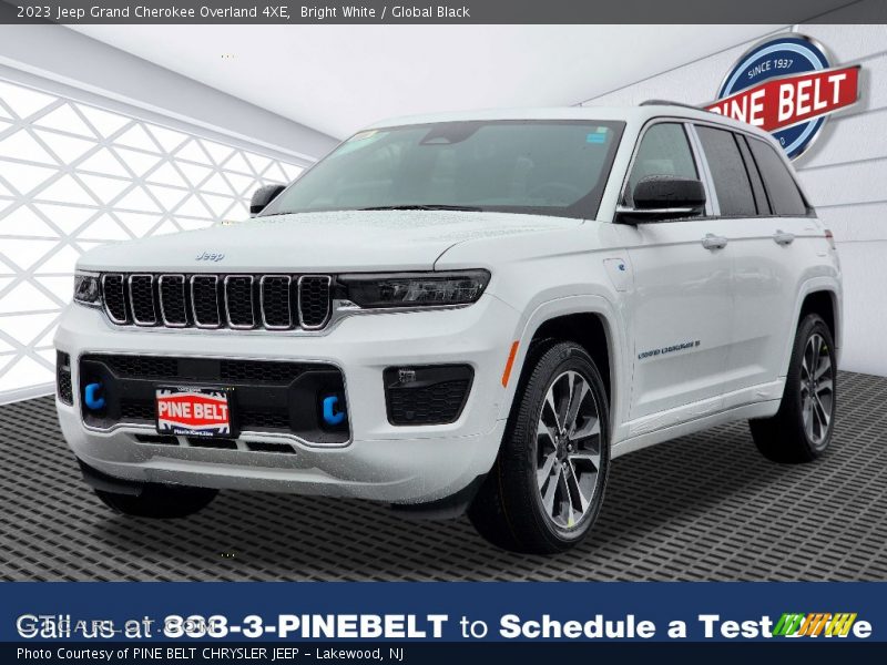 Bright White / Global Black 2023 Jeep Grand Cherokee Overland 4XE