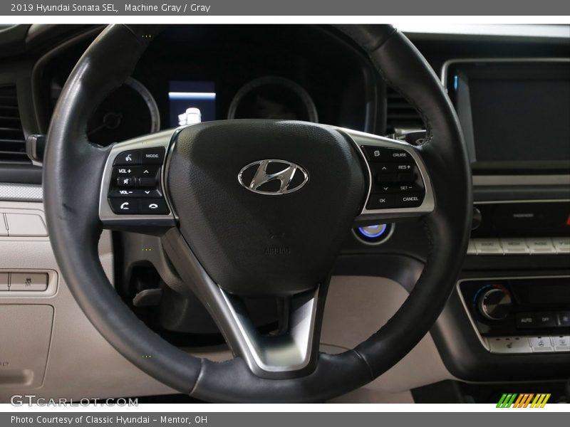 Machine Gray / Gray 2019 Hyundai Sonata SEL