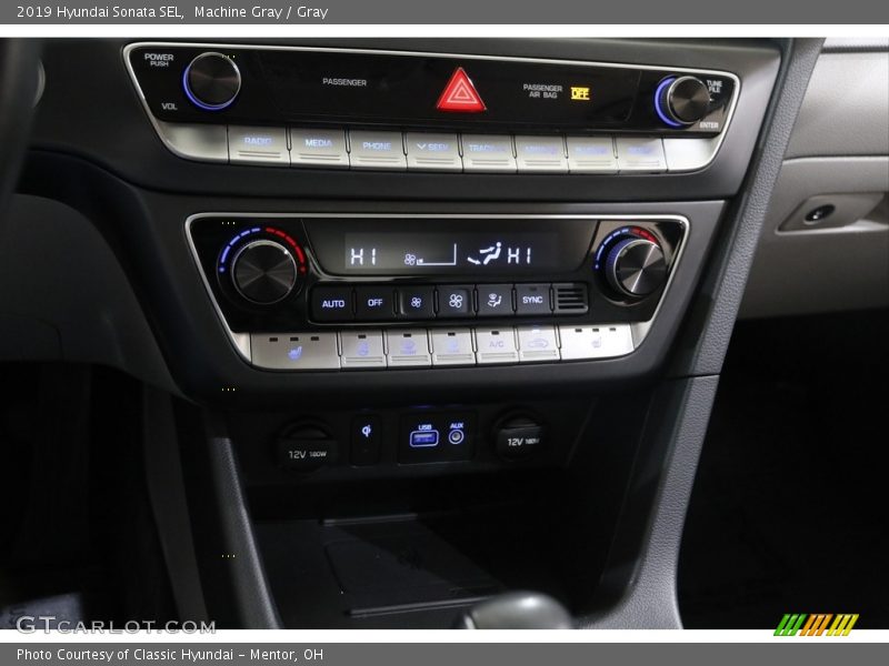 Machine Gray / Gray 2019 Hyundai Sonata SEL