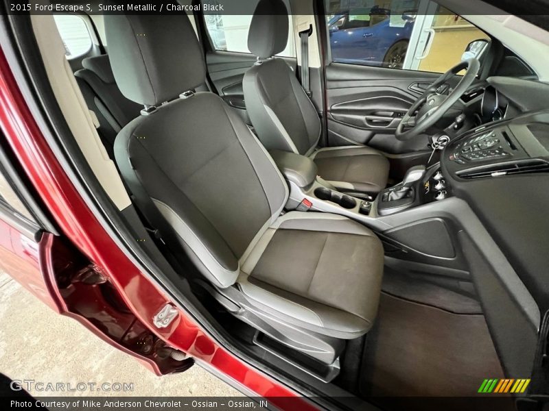 Sunset Metallic / Charcoal Black 2015 Ford Escape S