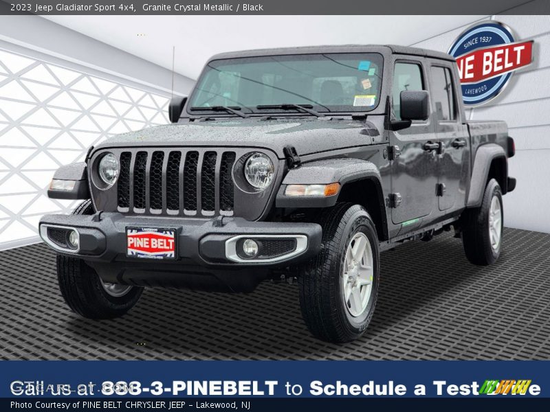Granite Crystal Metallic / Black 2023 Jeep Gladiator Sport 4x4