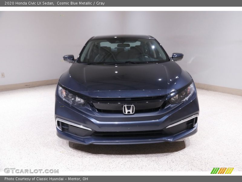 Cosmic Blue Metallic / Gray 2020 Honda Civic LX Sedan