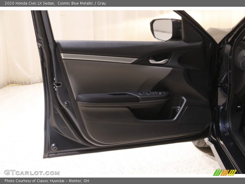 Cosmic Blue Metallic / Gray 2020 Honda Civic LX Sedan