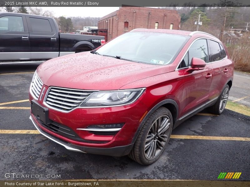 Ruby Red Metallic / Ebony 2015 Lincoln MKC AWD