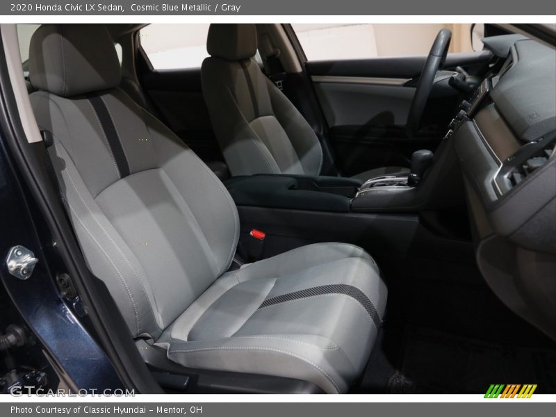 Cosmic Blue Metallic / Gray 2020 Honda Civic LX Sedan