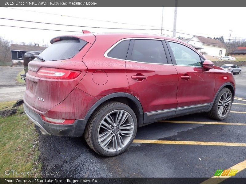 Ruby Red Metallic / Ebony 2015 Lincoln MKC AWD