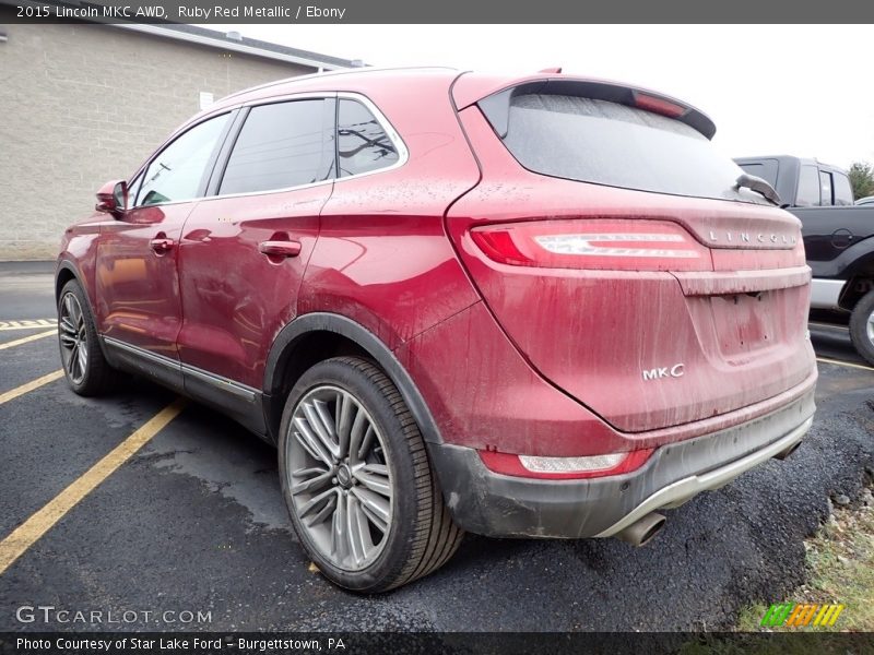 Ruby Red Metallic / Ebony 2015 Lincoln MKC AWD