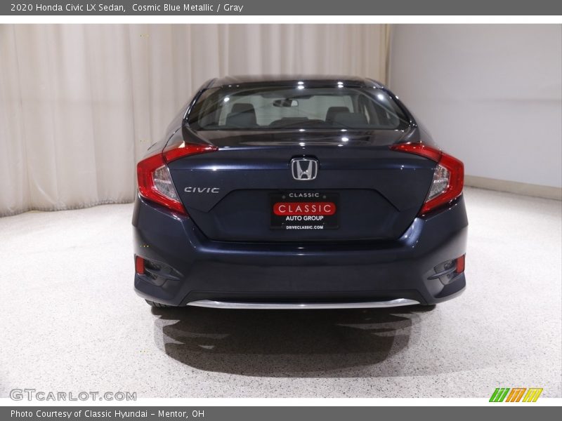 Cosmic Blue Metallic / Gray 2020 Honda Civic LX Sedan